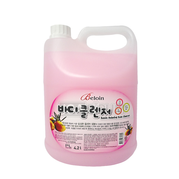 [바디워시]**조건부무료배송**대용량Beloin바디클렌저4.2L/대용량리필용/업소용
