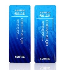 **무료배송**[화장품]소망화장품코엔자임 Q10남성 일회용스킨파우치/여행용/골프장/마사지/숙박업소지퍼팩구성품