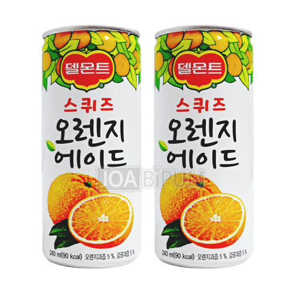 [음료수]델몬트 스퀴즈에이드 오렌지240ml