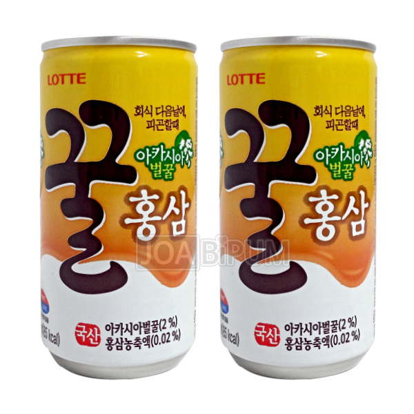 [음료수]**무료배송**롯데/ 꿀홍삼175ml/아카시아벌꿀과국내산홍삼음료