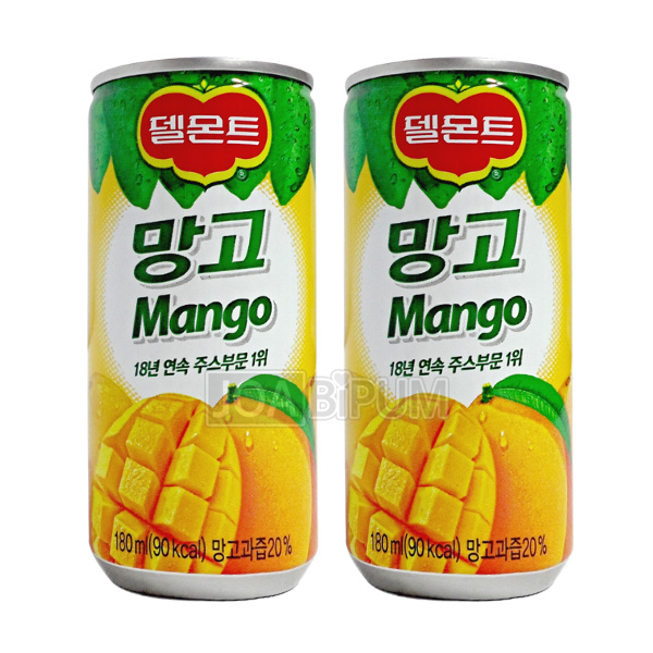 [음료수]**무료배송**델몬트/ 망고180ml/마사지/망고움료