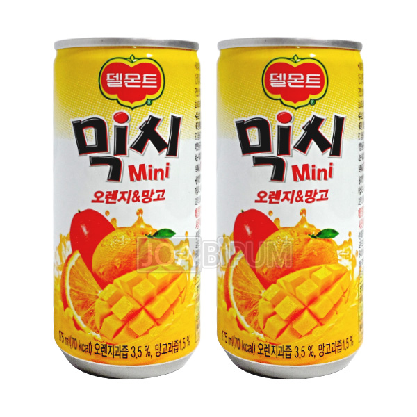 [음료수]**무료배송**델몬트/믹시 미니/오렌지&망고175ml/오렌지망고음료