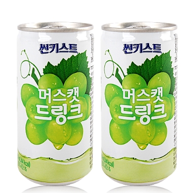[음료수]**무료배송**해태/썬키스트 /머스캣드링크180ml/청포도과즙함유