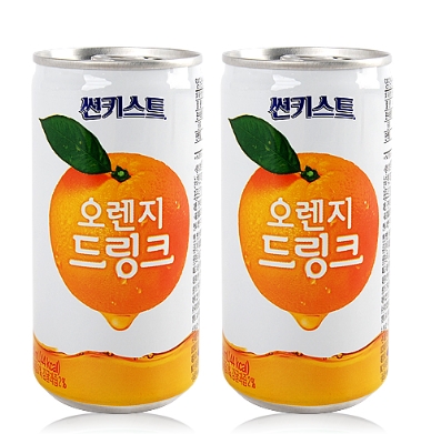 [음료수]**무료배송**해태/썬키스트/오렌지180ml/오렌지농축액함유