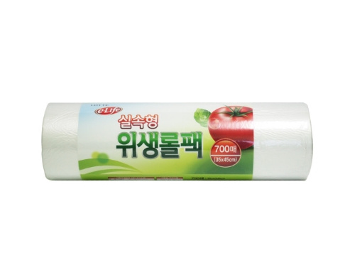 [롤팩]실속형위생롤팩700매/일회용 투명팩/주방/각종음식물 위생보관팩