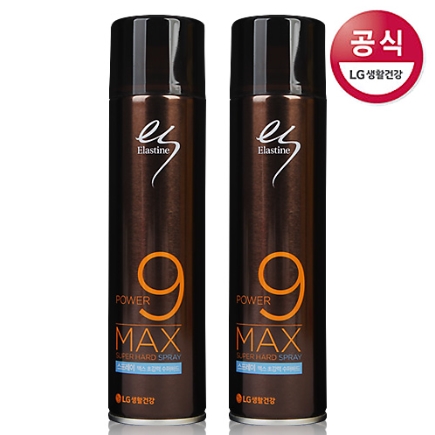 [헤어]엘라스틴 /맥스 9 초강력 수퍼 하드스프레이200ml/강력한 세팅/탄력 볼륨감 스타일